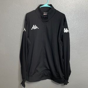 Kappa XXL Full Zip Black Warmup Jacket